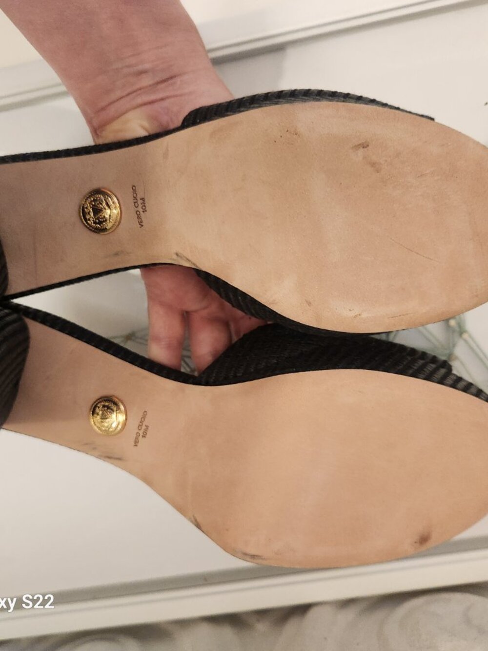 Veronica Beard "Dali" Black Leather Block Heels Platforms Sandals. NIB. Size 10 - Picture 12 of 16